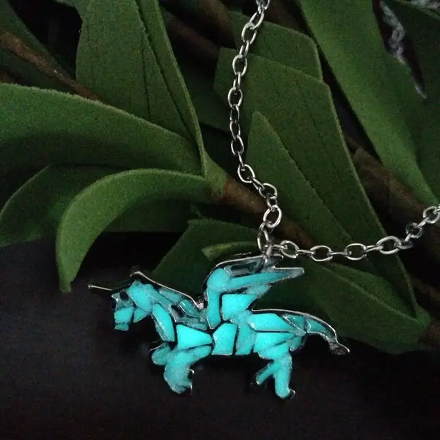 Glowing Dragon Pendant Necklace