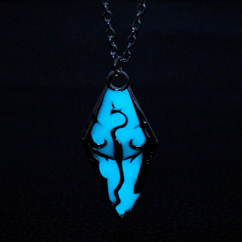 Glowing Dragon Pendant Necklace