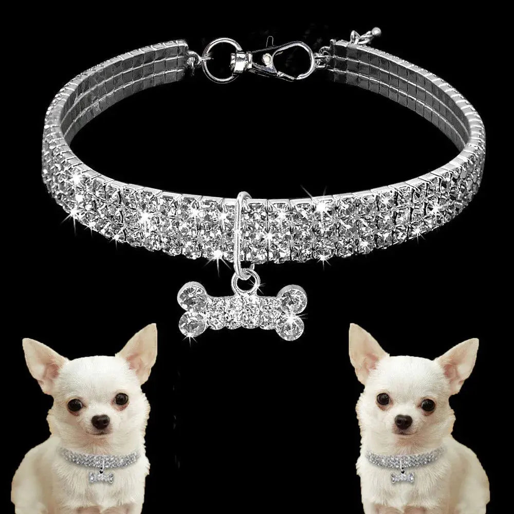 Glitter Pendant Dog Collar