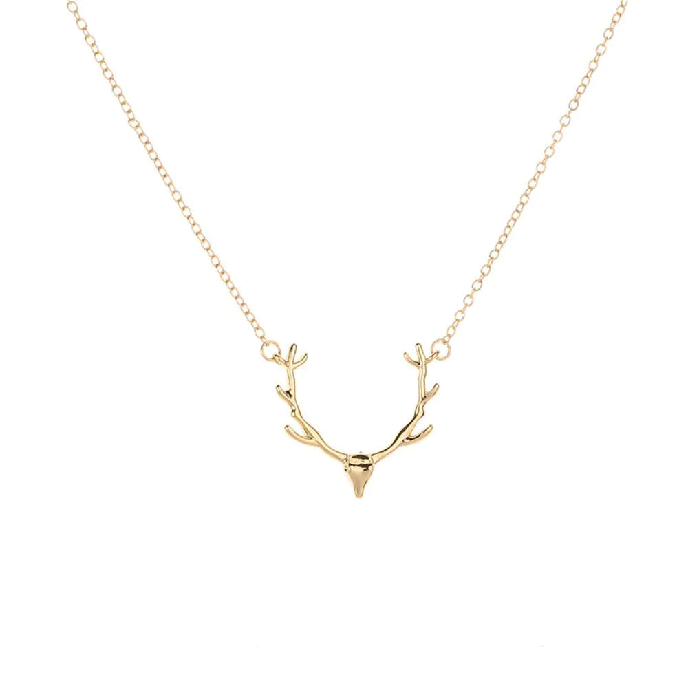 Deer Antlers Pendant Necklace