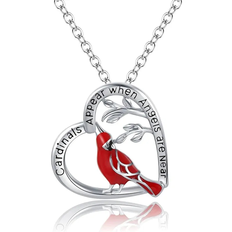 Parrot Heart Pendant Necklace