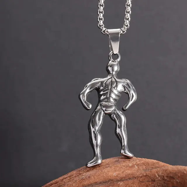 Titanium Dumbbell Pendant