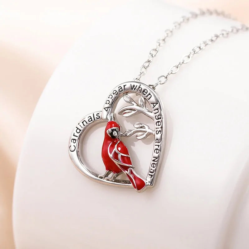 Parrot Heart Pendant Necklace