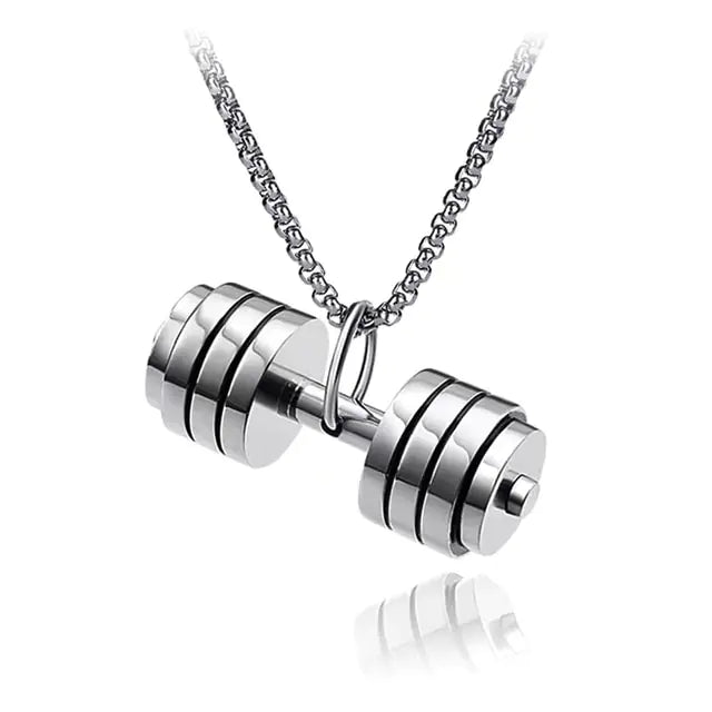 Titanium Dumbbell Pendant