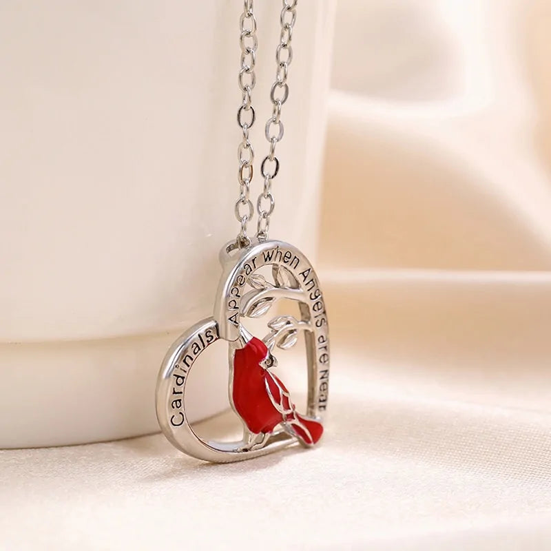 Parrot Heart Pendant Necklace