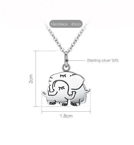 Sterling Silver Elephant Pendant