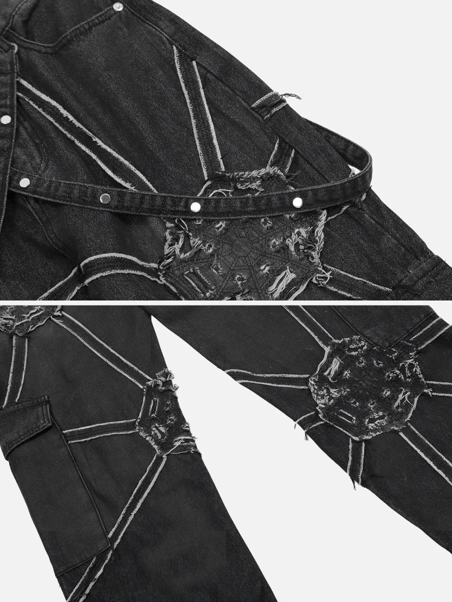 Spider Denim Pants