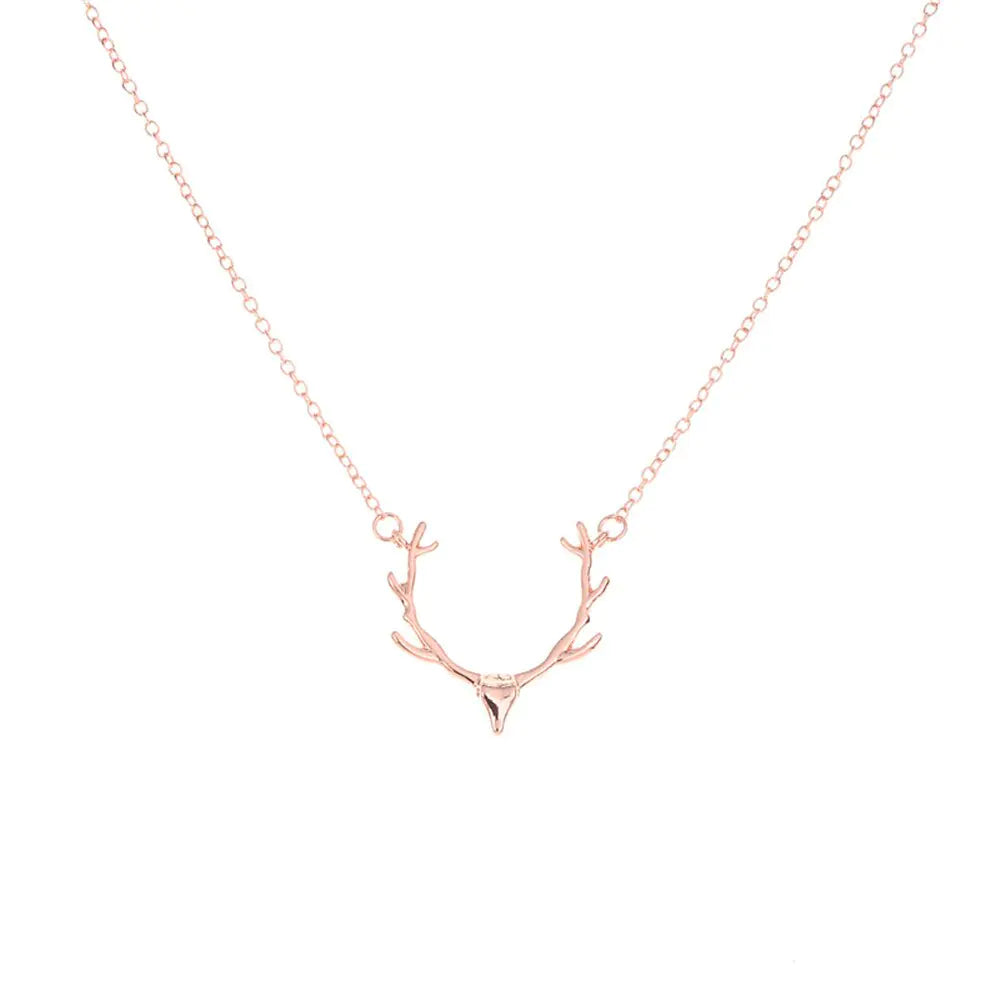 Deer Antlers Pendant Necklace