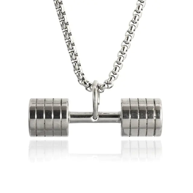 Titanium Dumbbell Pendant