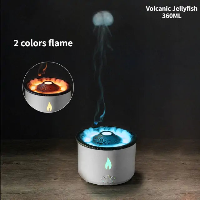 Portable Flame Aroma Air Humidifier