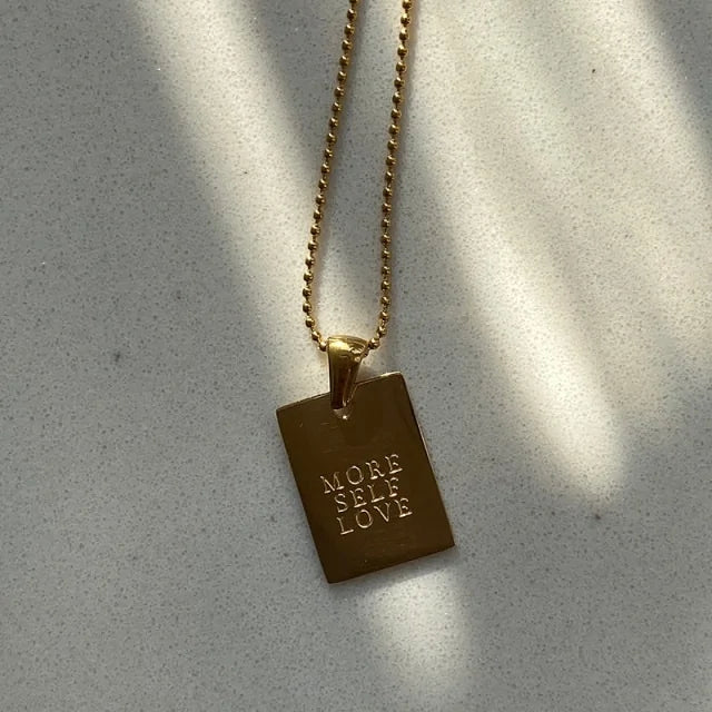 Word Pendant Necklace