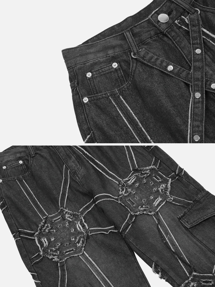 Spider Denim Pants