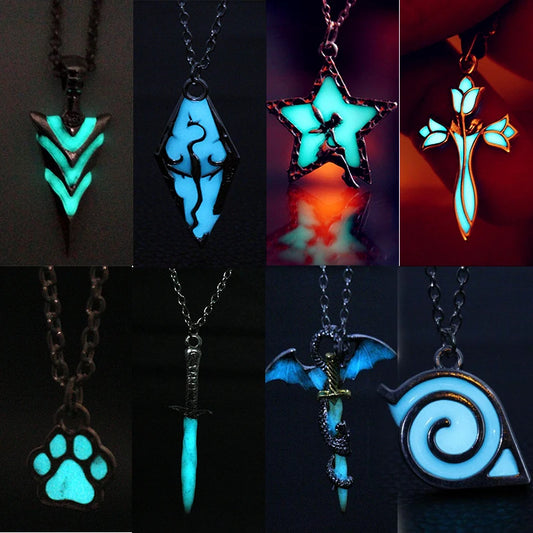 Glowing Dragon Pendant Necklace