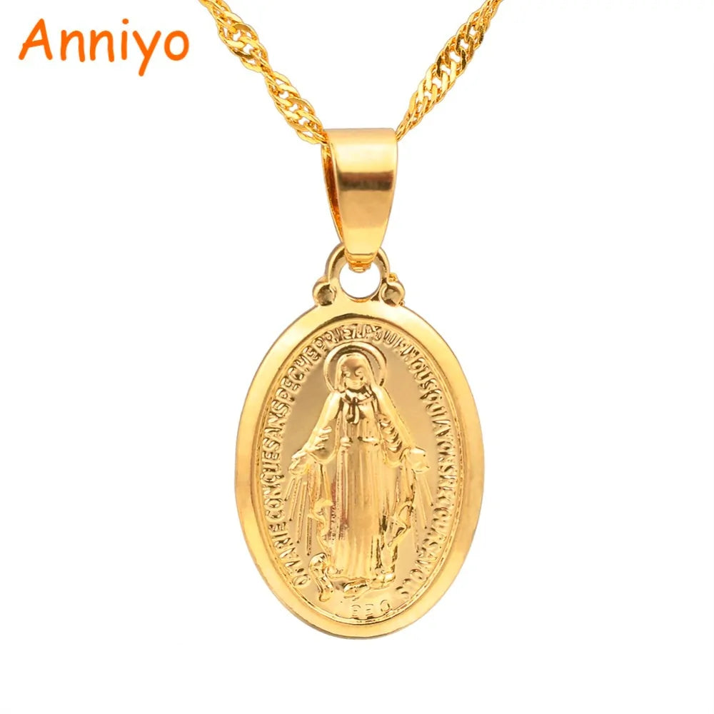 Virgin Mary Pendant Necklace