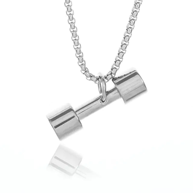 Titanium Dumbbell Pendant