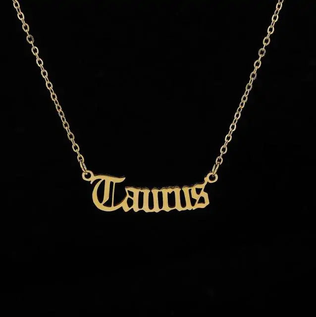 Zodiac Sign Pendant Necklace