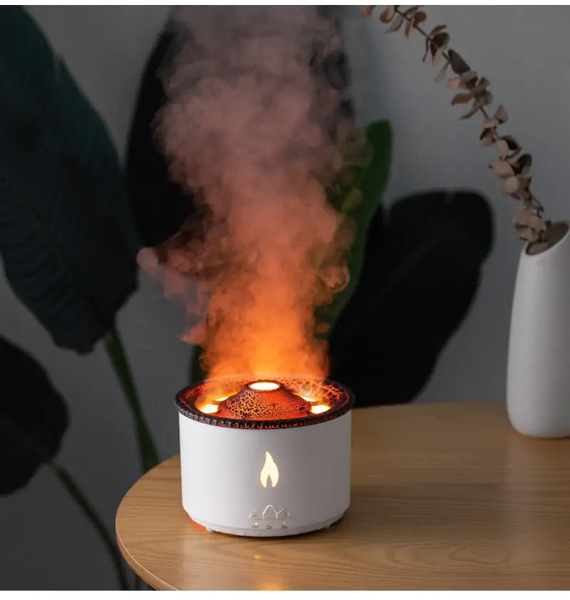 Portable Flame Aroma Air Humidifier