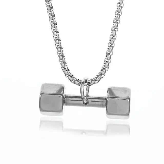 Titanium Dumbbell Pendant