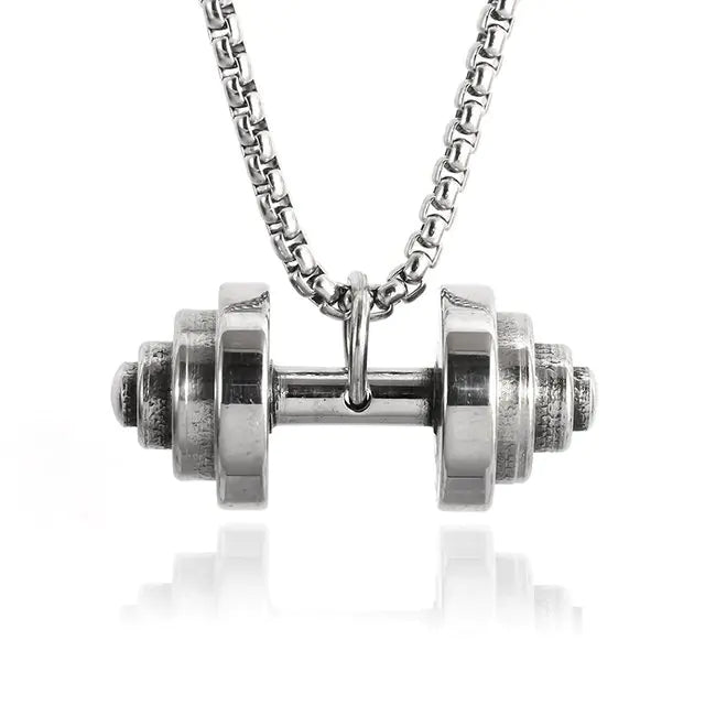 Titanium Dumbbell Pendant